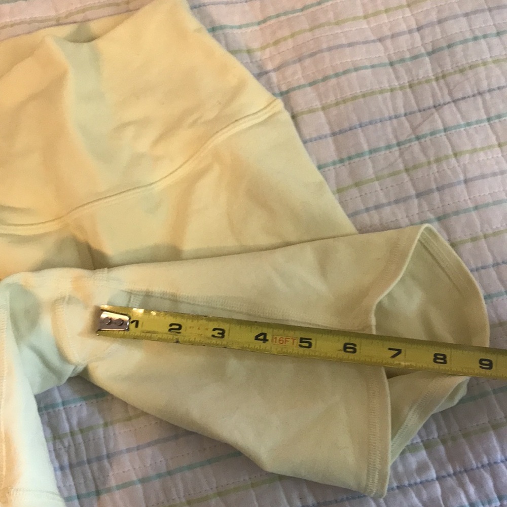 ALO Yoga Sunny Yellow Bike Shorts - Picture 8 of 11